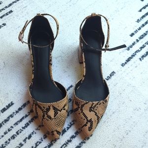 Asos shoes animal print heels